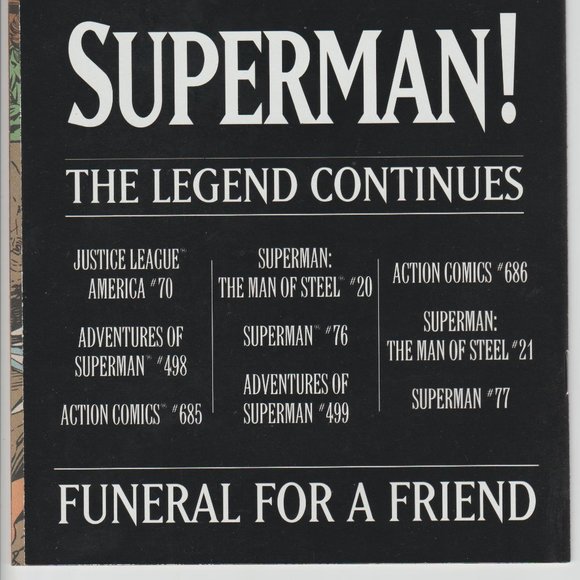 Superman #75 Volume 2 1st Printing Death of 1993  Dan Jurgens  Glenn Whitmore - Picture 4 of 6